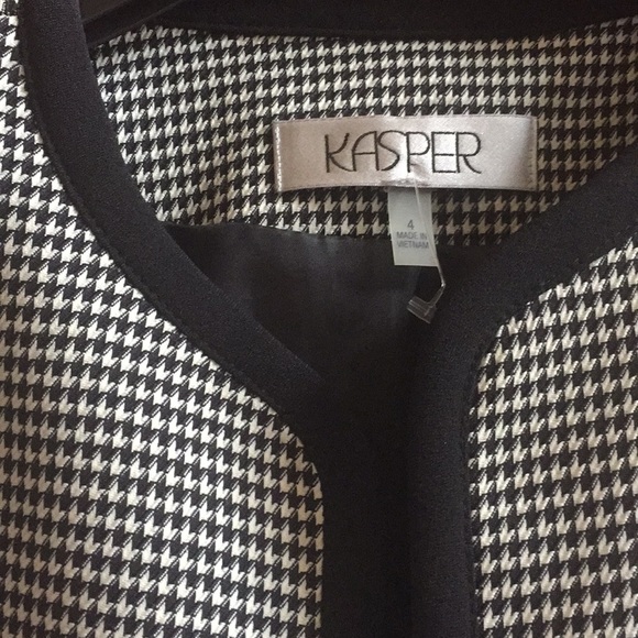 Kasper Houndstooth Jacket Size 4 NEW - Picture 5 of 8